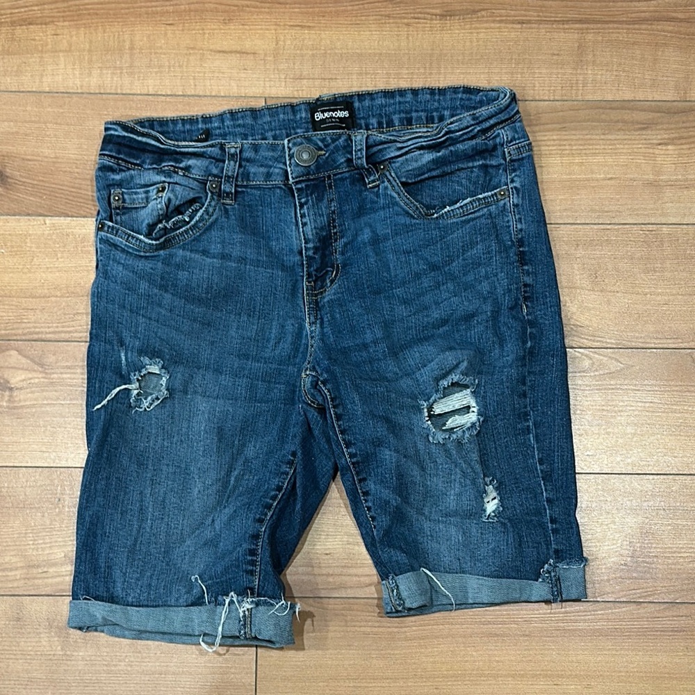 Bluenotes Deep Blue Denim Jean Shorts